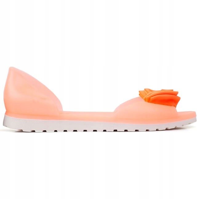 

Balerinki meliski gumowe klapki pomarańczowe