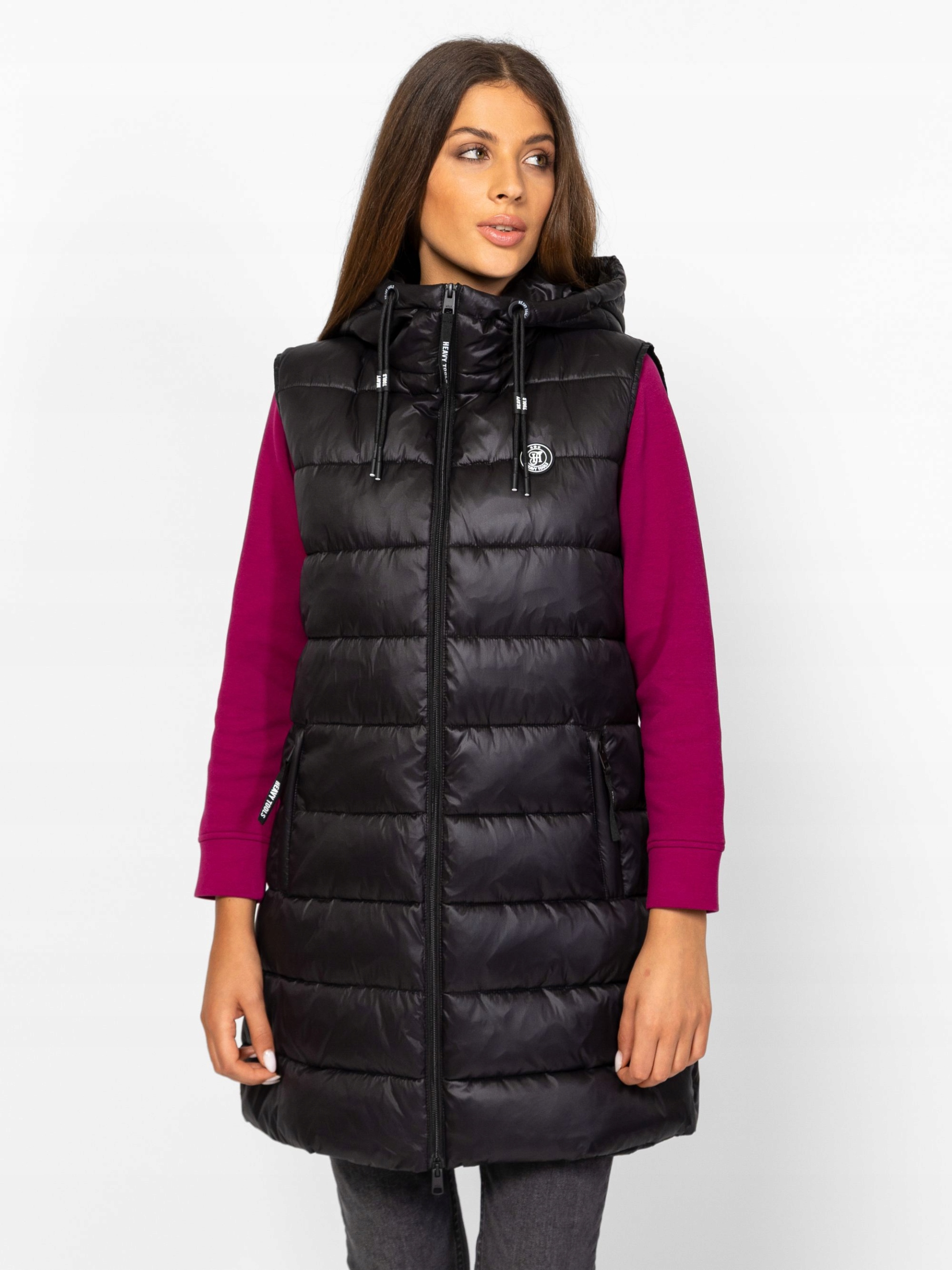 Heavy Tools Dámská Prošívaná Vesta Bez Rukávů WILNAW25 Black Černá L