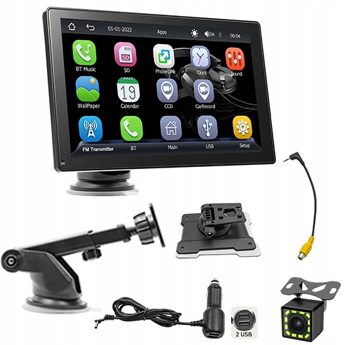 STACJA MULTIMEDIALNA RADIO ANDROID AUTO CARPLAY BT