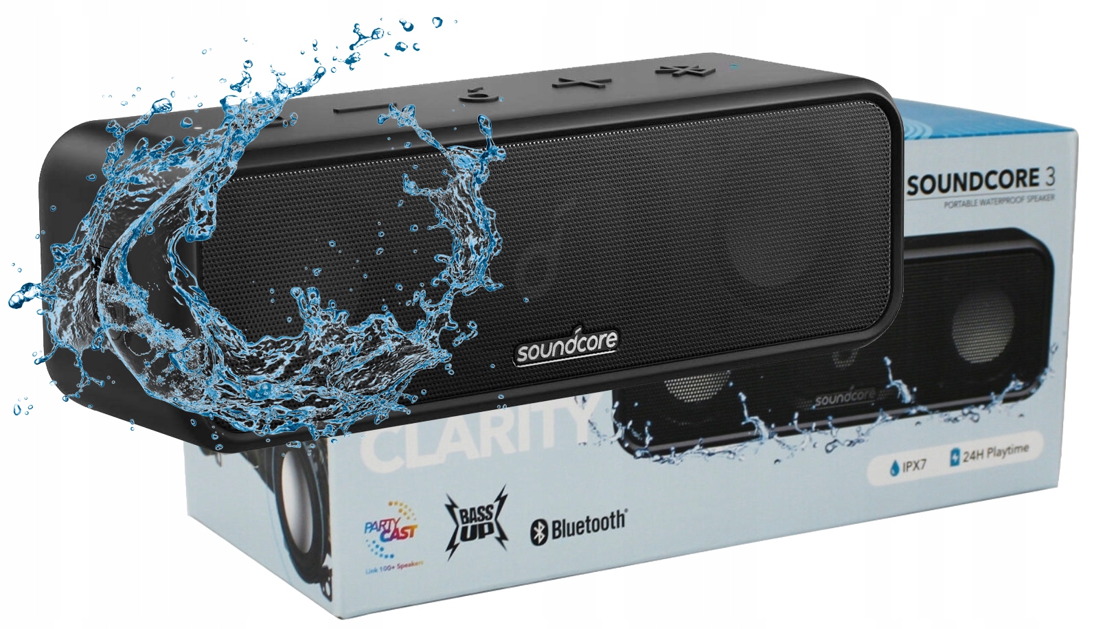 Přenosný Bezdrátový Reproduktor Anker Soundcore 3 Bluetooth IPX7