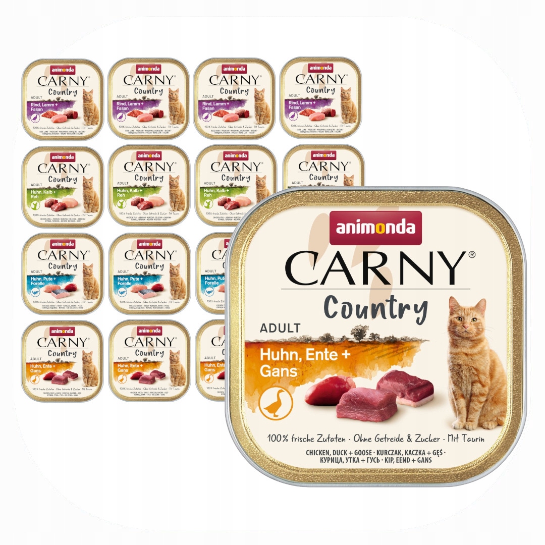 Levně Animonda Carny Country 16x100g Mokré Krmivo Pro Kočky Mix Chutí
