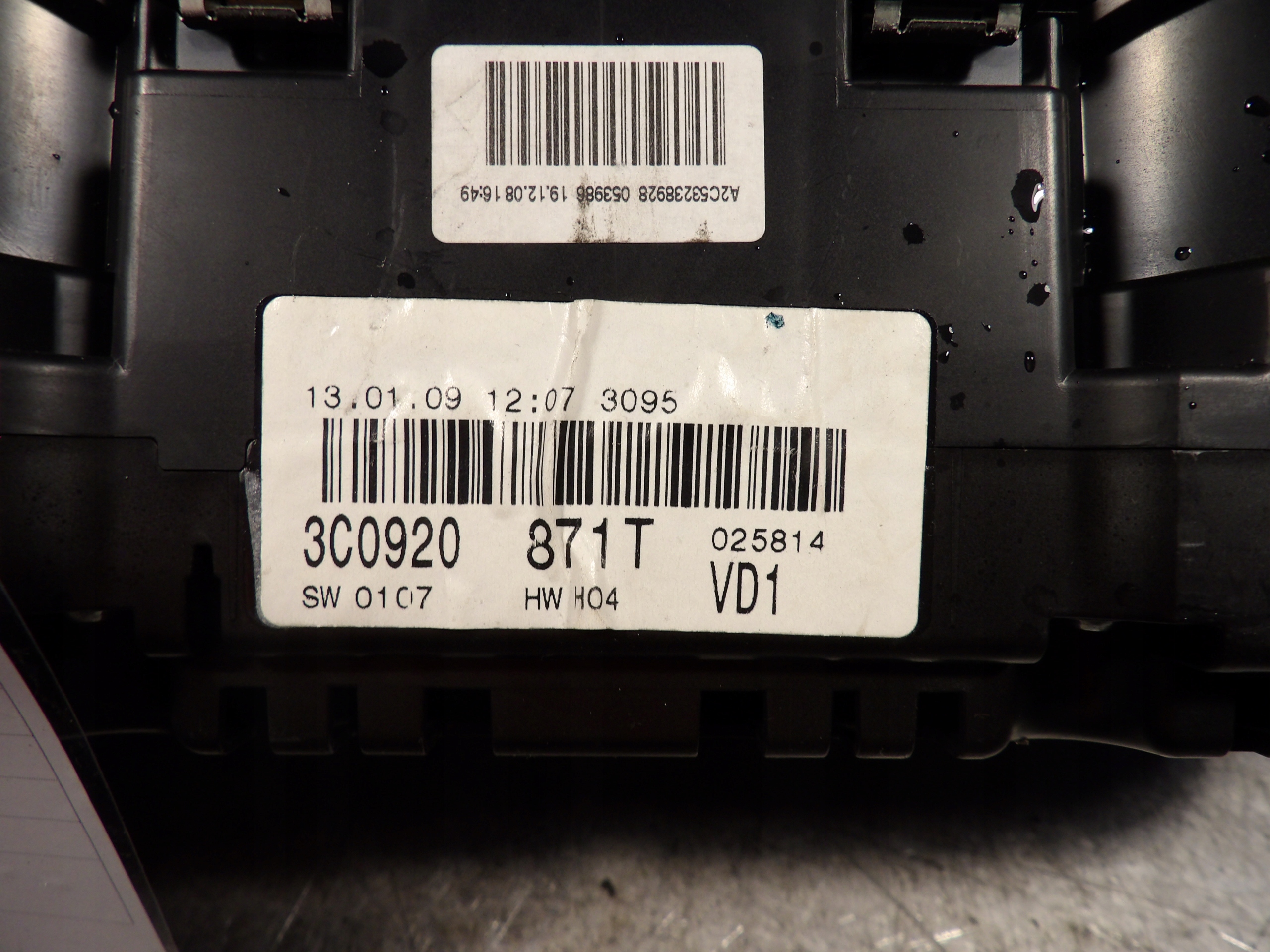 VW passat B6 2,0TDCI dials 3C0920871T A2C53238928
