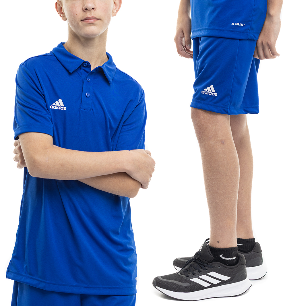 Strój Piłkarski adidas Entrada 22 Zestaw Koszulka Spodenki Niebieski r. 116
