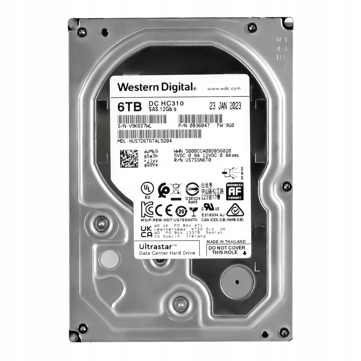 Wd UltraStar DC HC310 6TB 7.2K 256MB SAS-3 3.5'' HUS726T6TAL5204