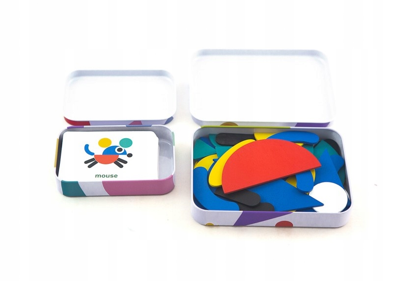 

Klocki Montessori z kartami kreatywna układanka