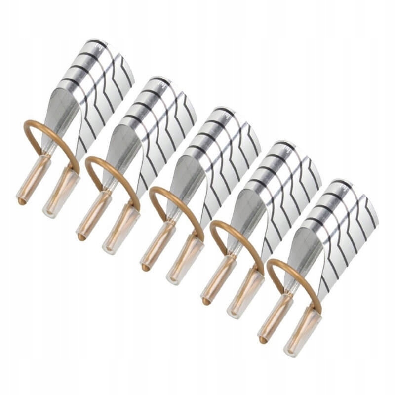 

Metalowe szablony formy do tipsów żelu akrylu 5szt