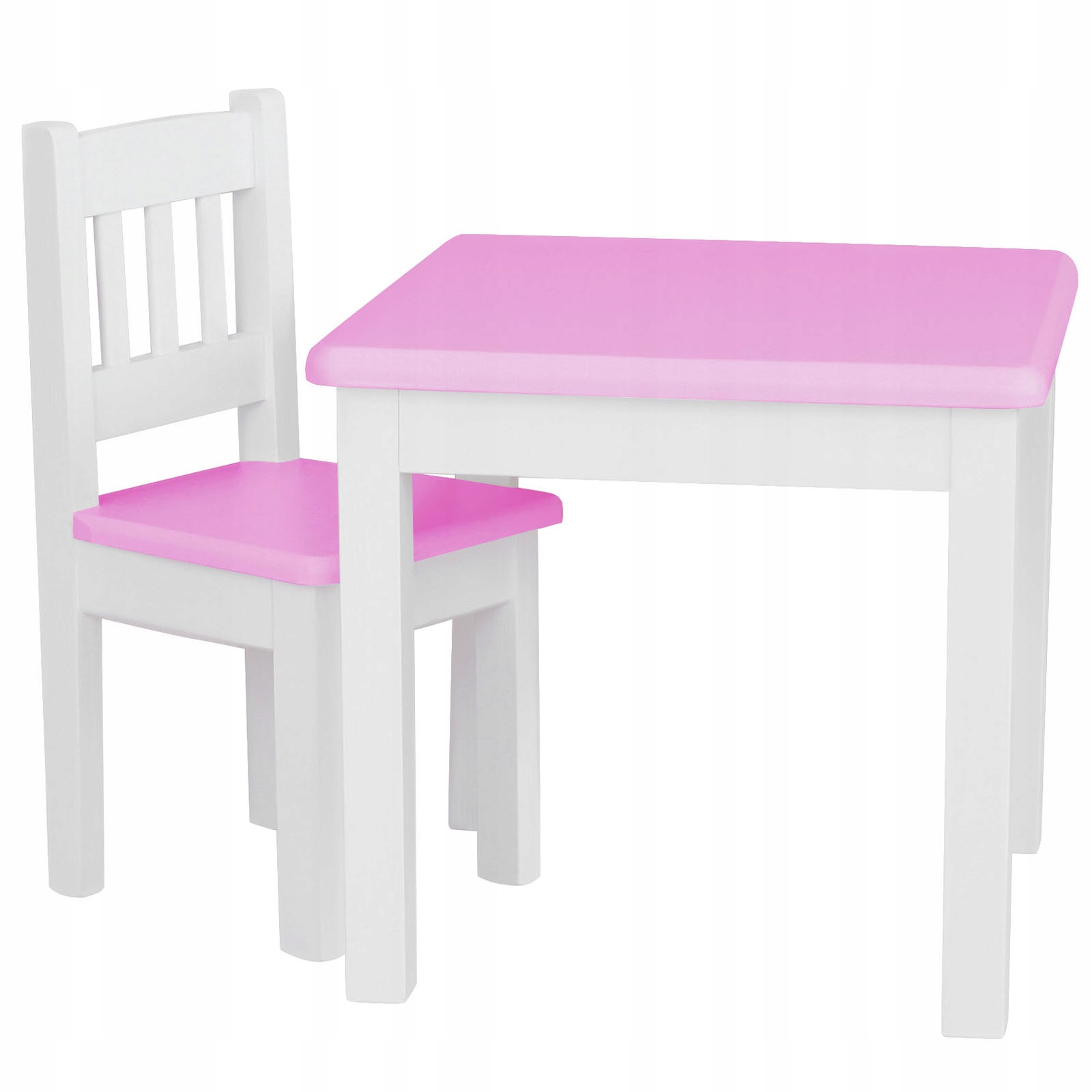 STOLIK I KRZESEŁKO DZIECIĘCE SOSNOWE ZESTAW