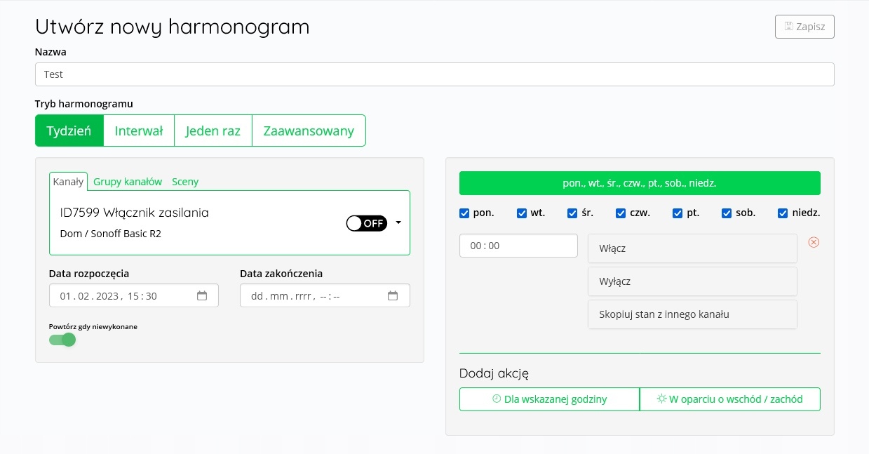 SONOFF Wifi INTELIGENTNY CZUJNIK TEMPERATURY DS18B20 1x5mb Supla Seria r2