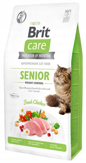 Levně Brit Care Cat Grain Free Senior Weight Control 2kg