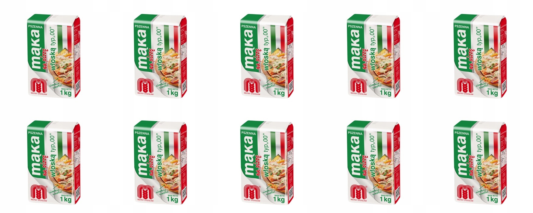 Levně 10 x 1 kg Mlýny Stoisław Pšeničná mouka italská pizza