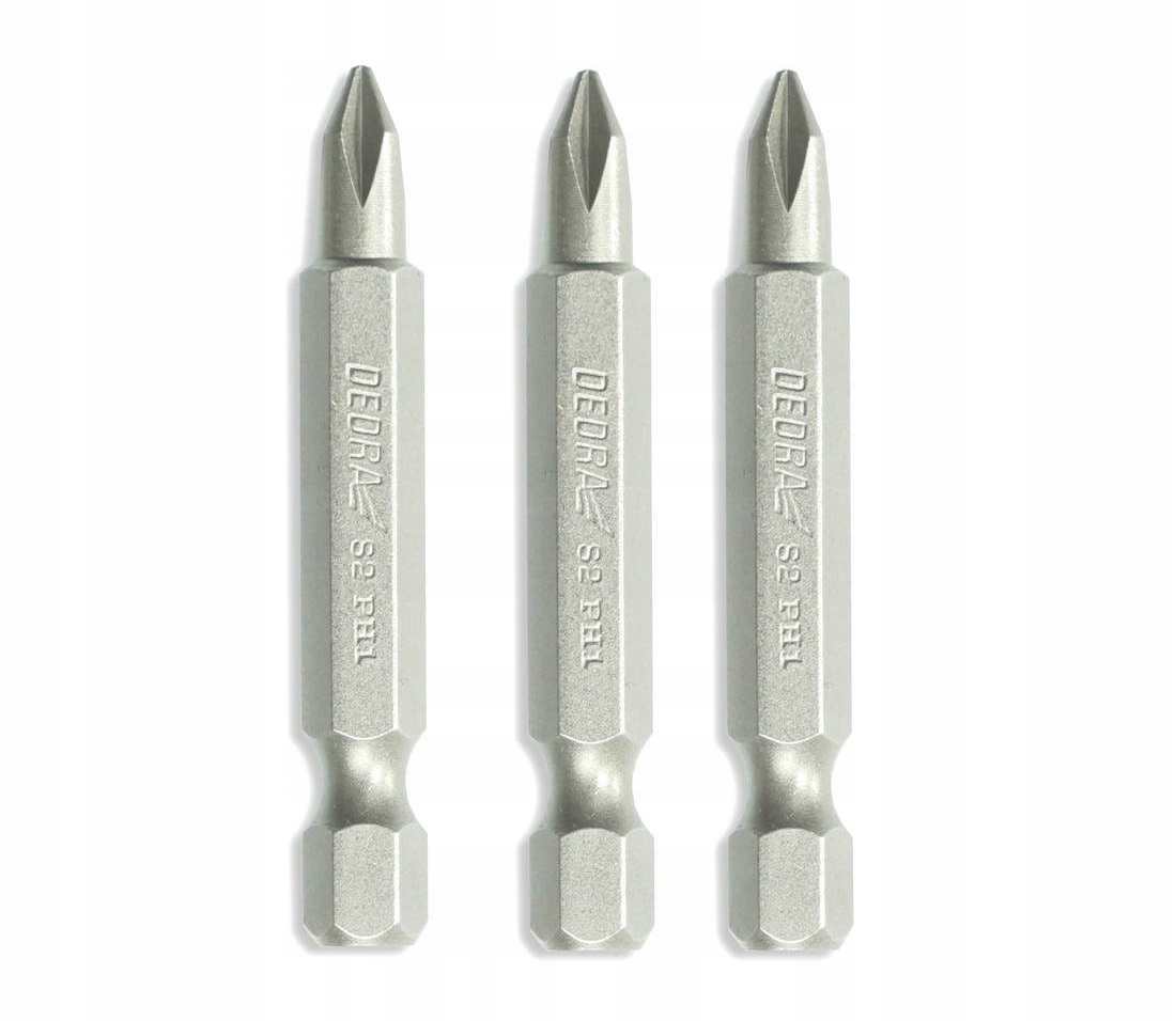 

Dedra Końcówki wkrętakowe Phillips PH2x50mm 3szt