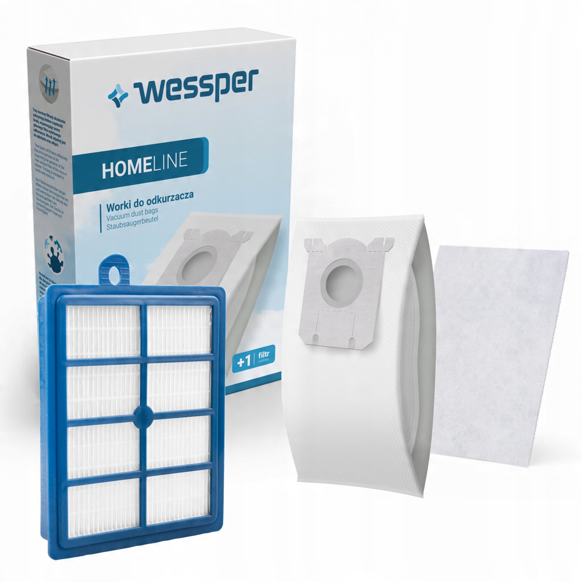 

Filtr Hepa + 4 worki S-bag do Electrolux Essensio