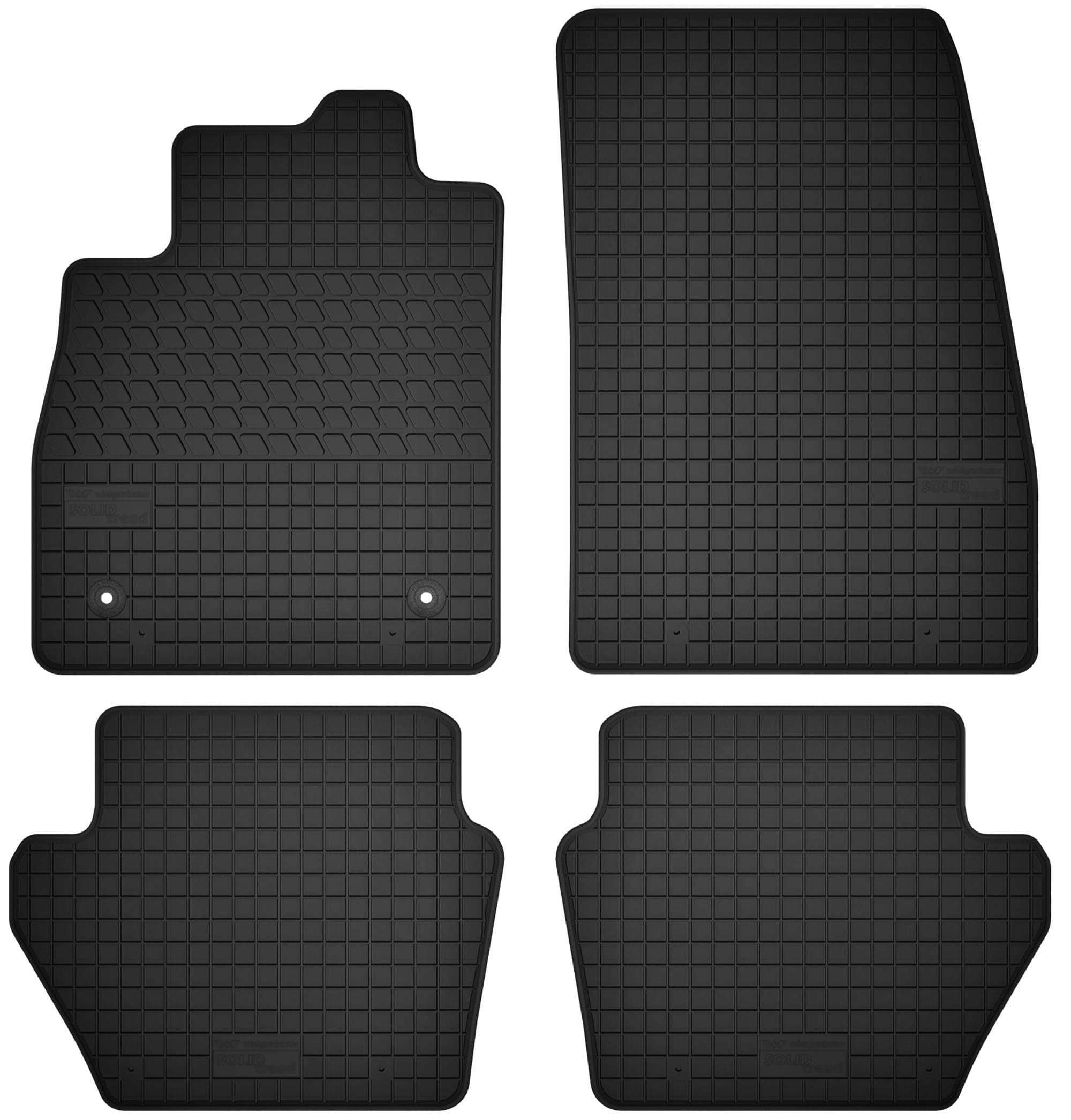 gumové autokoberce komplet Ford Fiesta MK8 hatchback od 2017 do 2023