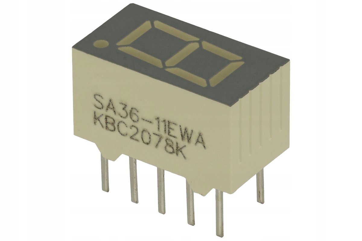 СВЕТОДИОДНЫЙ ДИСПЛЕЙ один 7-сегментный