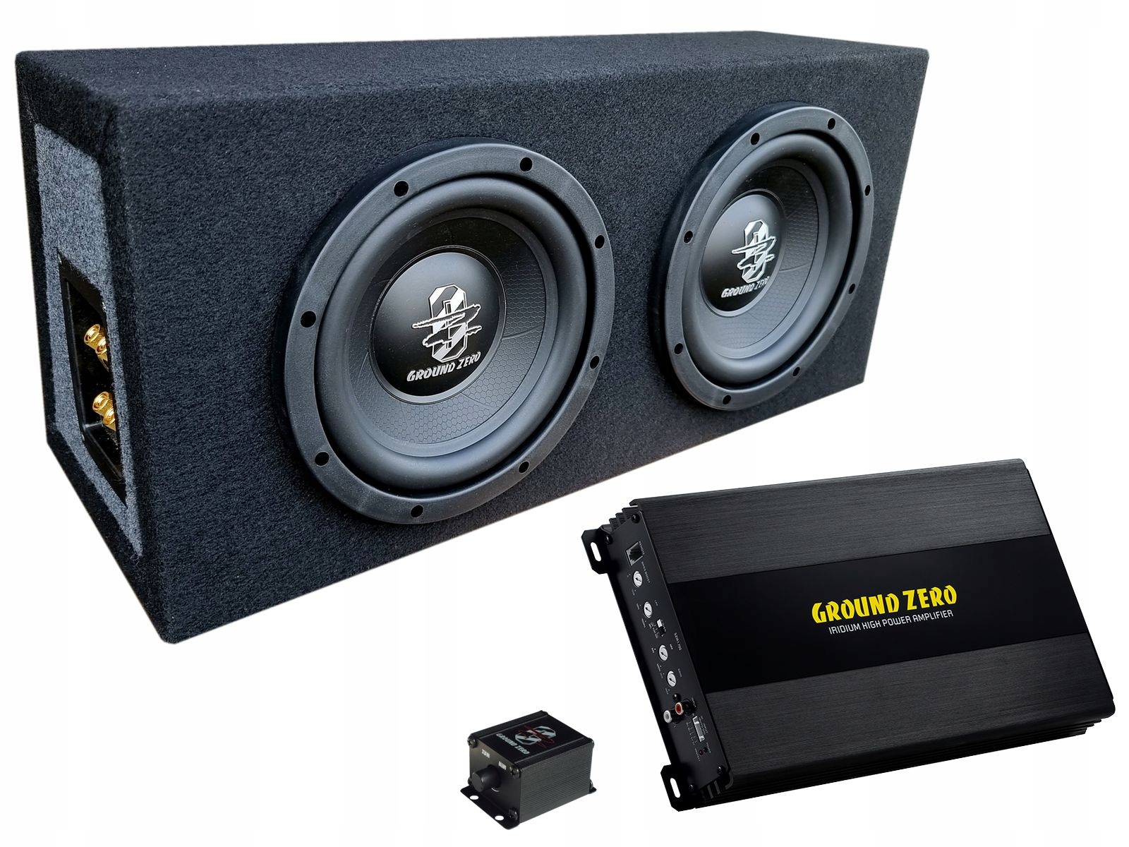 Ground Zero Gziw 200-2C subwoofer 2x20 zosilňovač