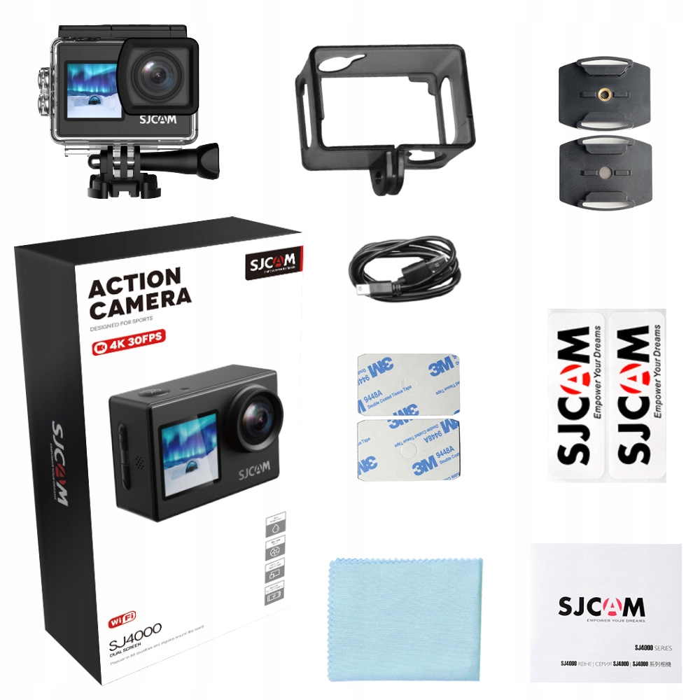 Sportovní kamera Sjcam SJ4000 Dual Screen 4K Uhd 170° LCD voděodolná Pl