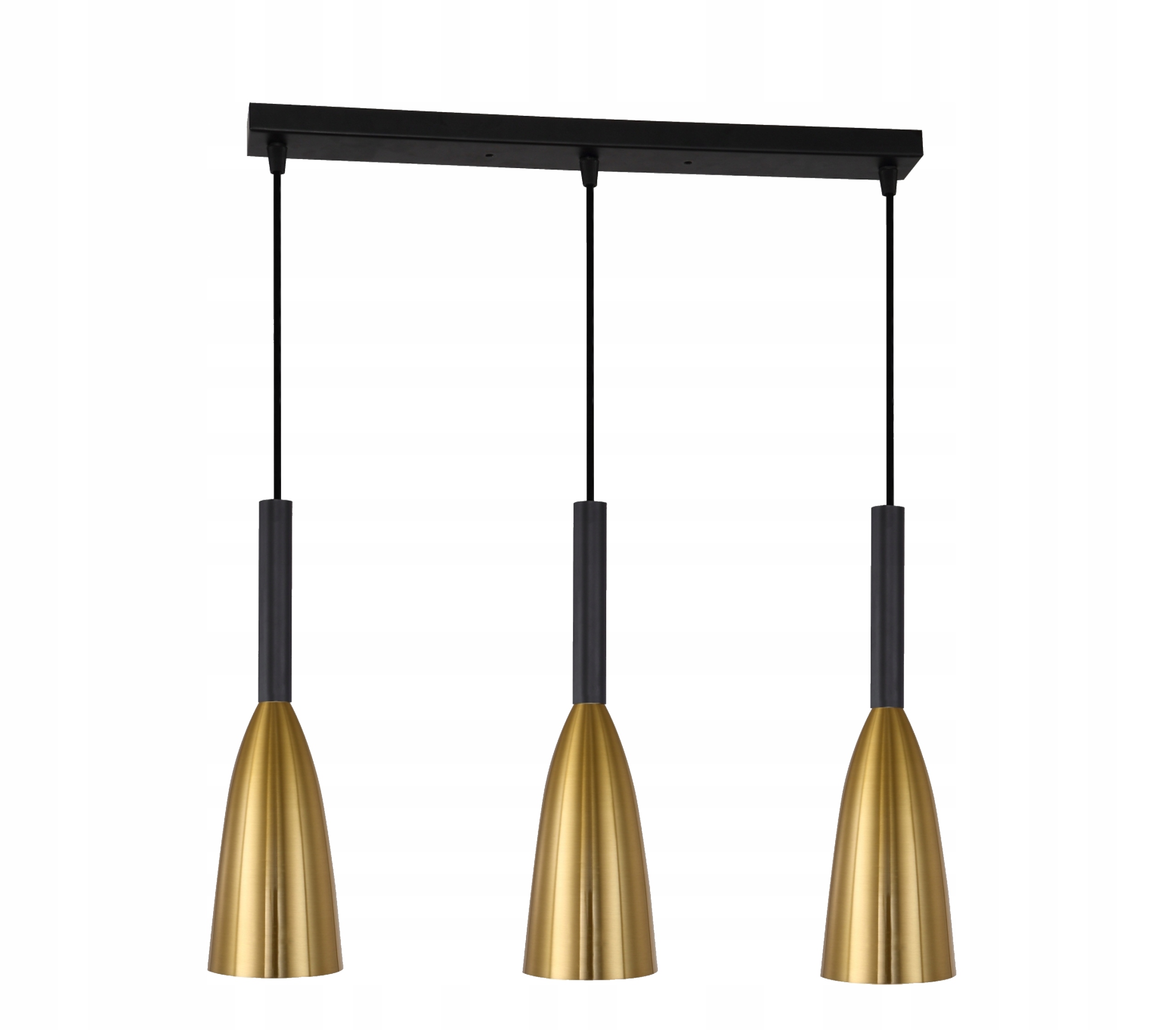 Závesná lampa Solin Zlatá 3xE27 60W Metal 100x50 cm Light Prestige