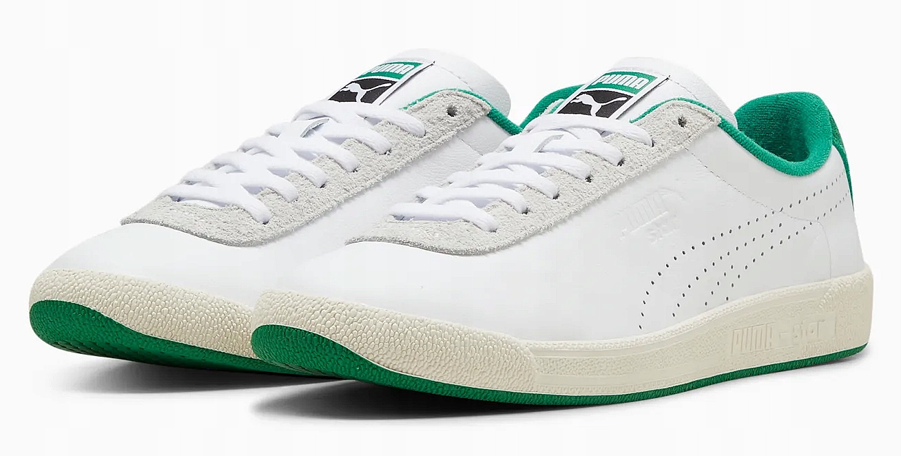 Puma Star Og Pánské boty Bílé kožené sportovní tenisky Adidasy vel.