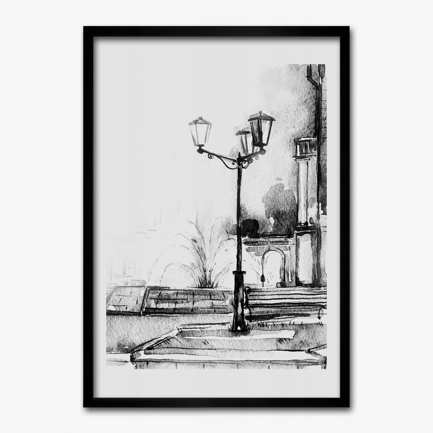 Obraz v ráme na stenu Maják ulica 50x70 cm