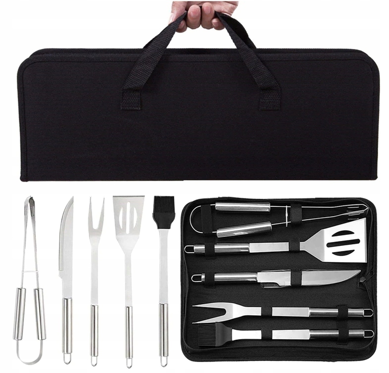 ZESTAW PRZYBORÓW DO GRILLA NIERDZEWNE FUTERAŁ/ETUI