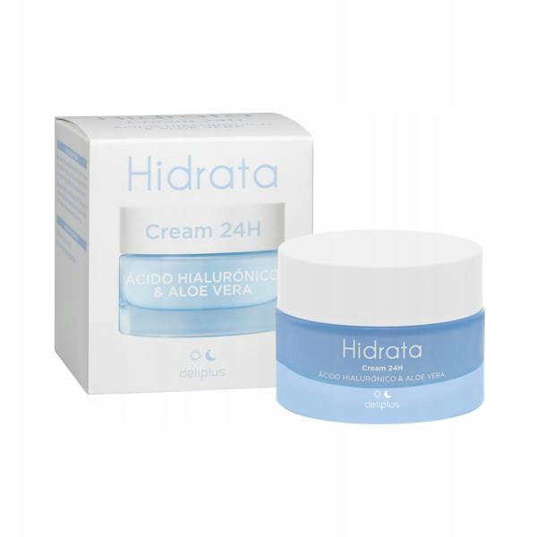 Nawilżający Krem z kwasem hialuronowym i aloesem Hidrata 50 ml Deliplus