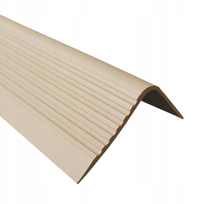 Schodiskový protišmykový profil, schodiskový nosník Rgpd 1,5 m béžový 70x40 mm