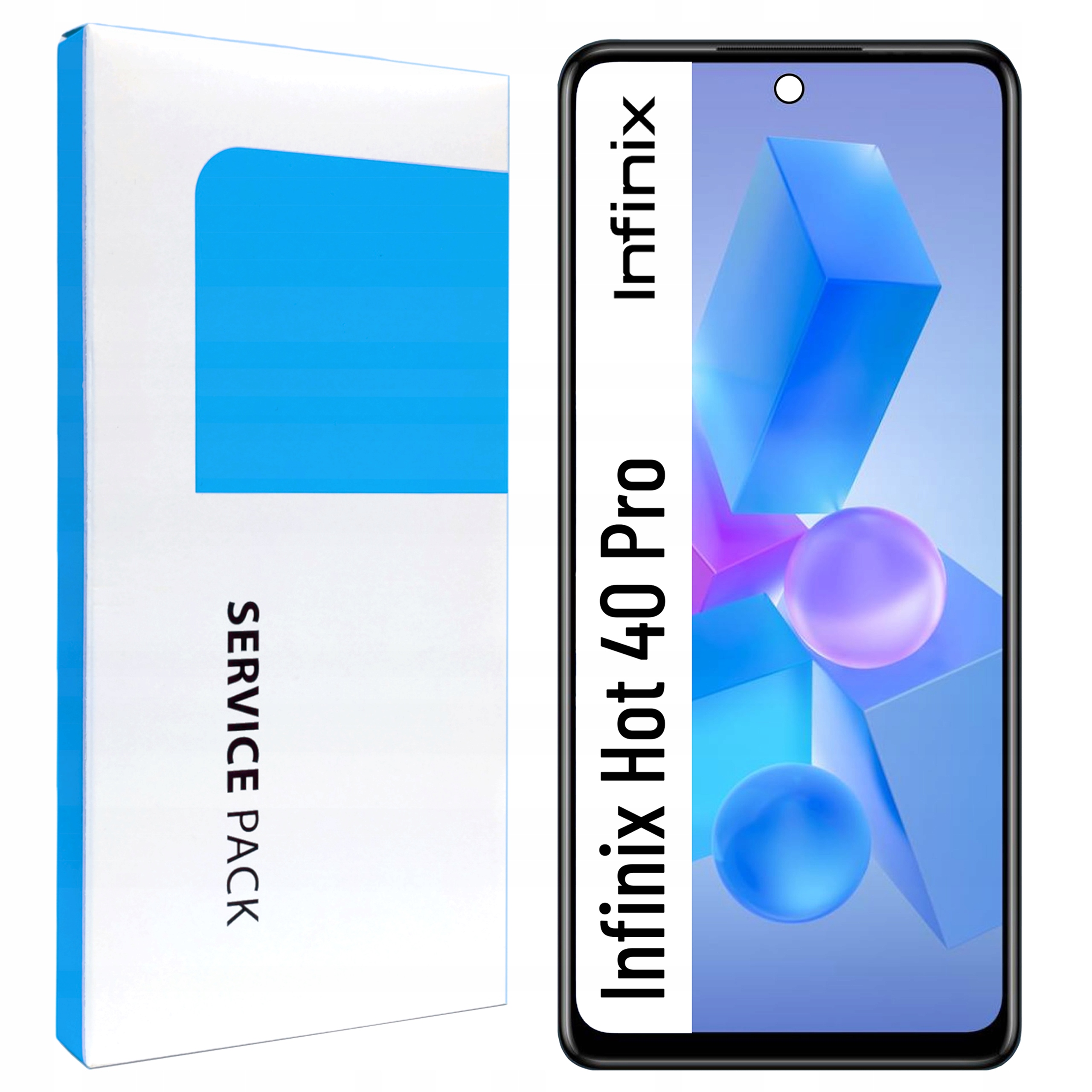 Originální Zila pro Infinix Hot 40 Pro LCD displej Digitizer Dotyk Rámeček