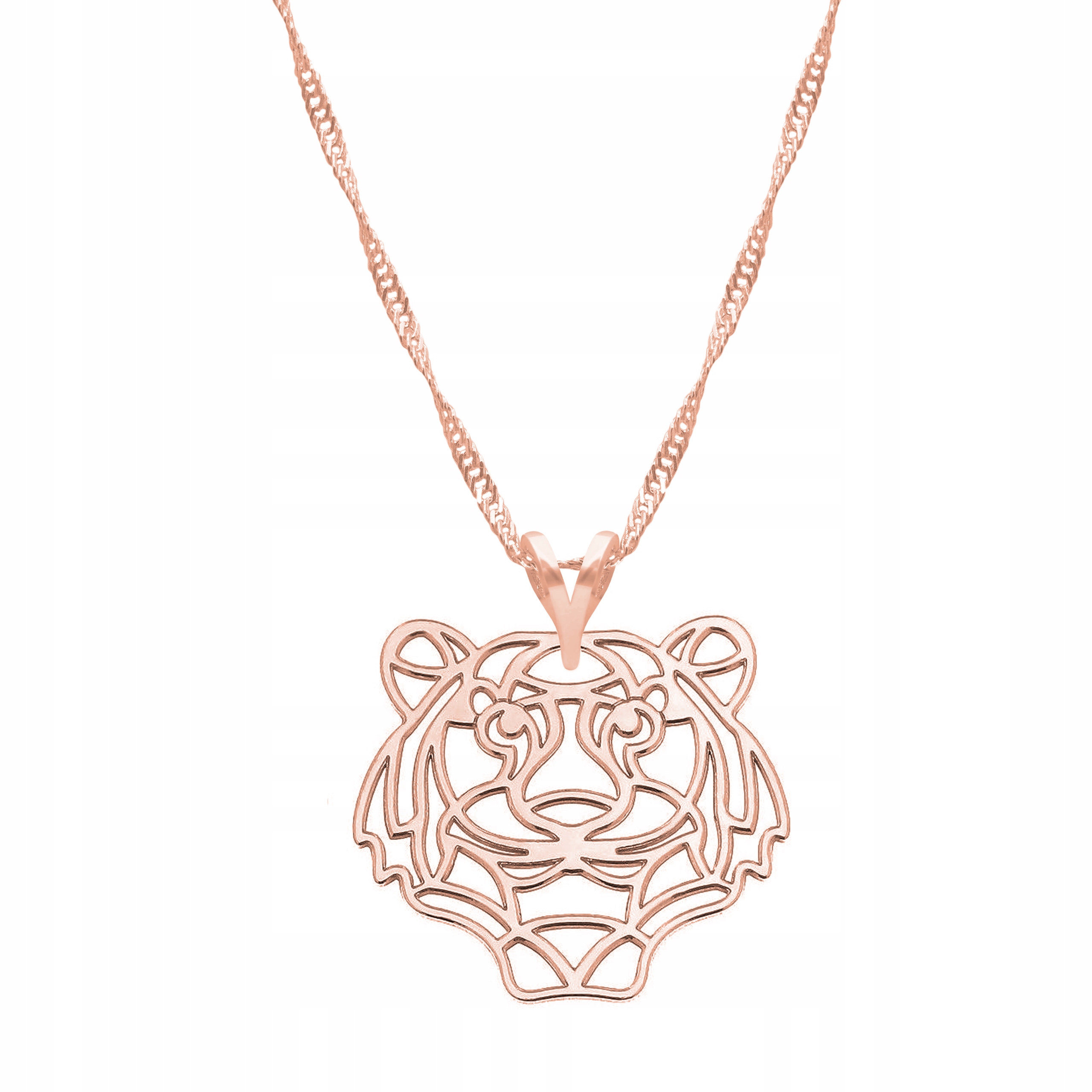 Řetízek zlatý náhrdelník 925 Tygr Tiger