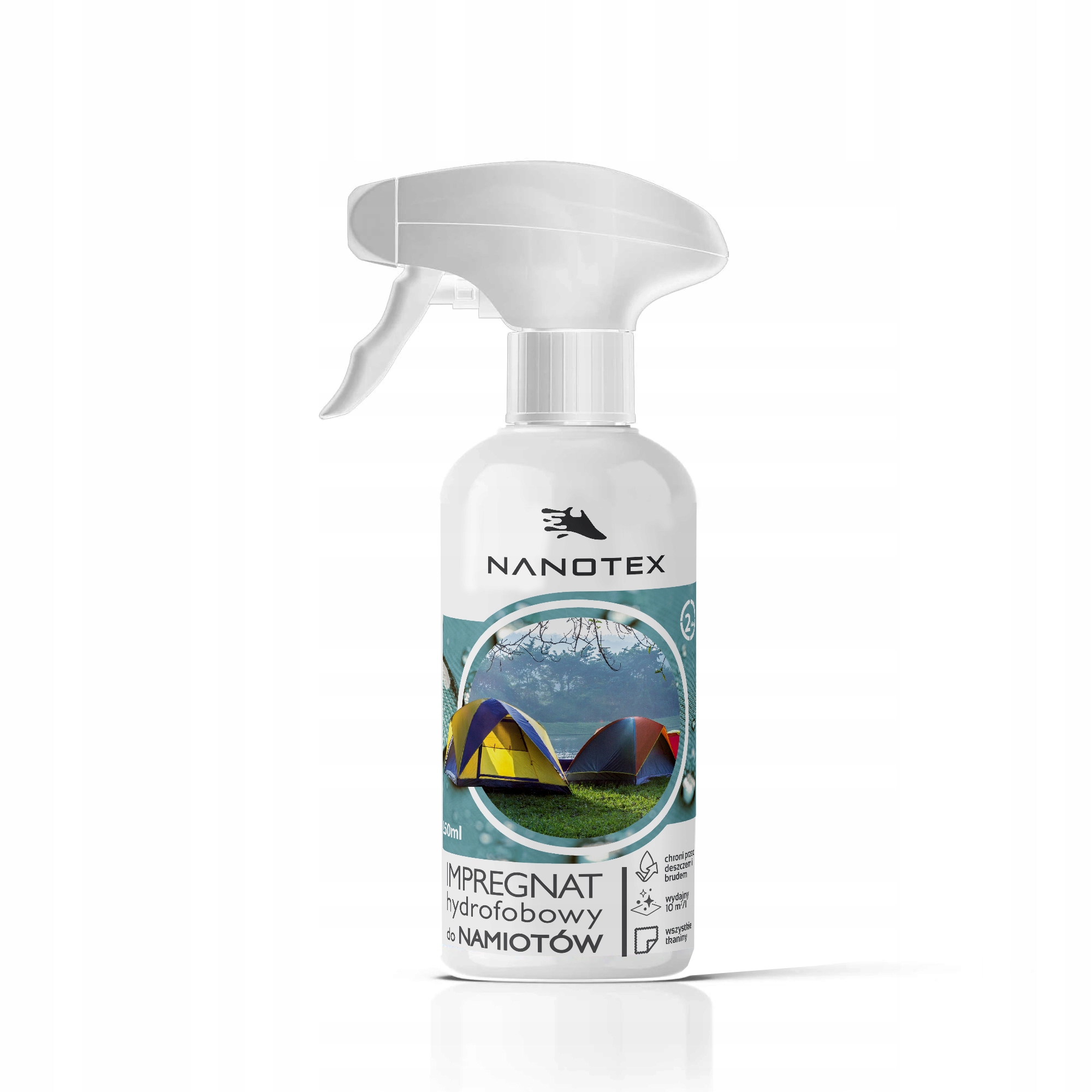 NanoTex impregnat hydrofobowy do namiotów 250ml=2m² na deszcz i zabrudzenia