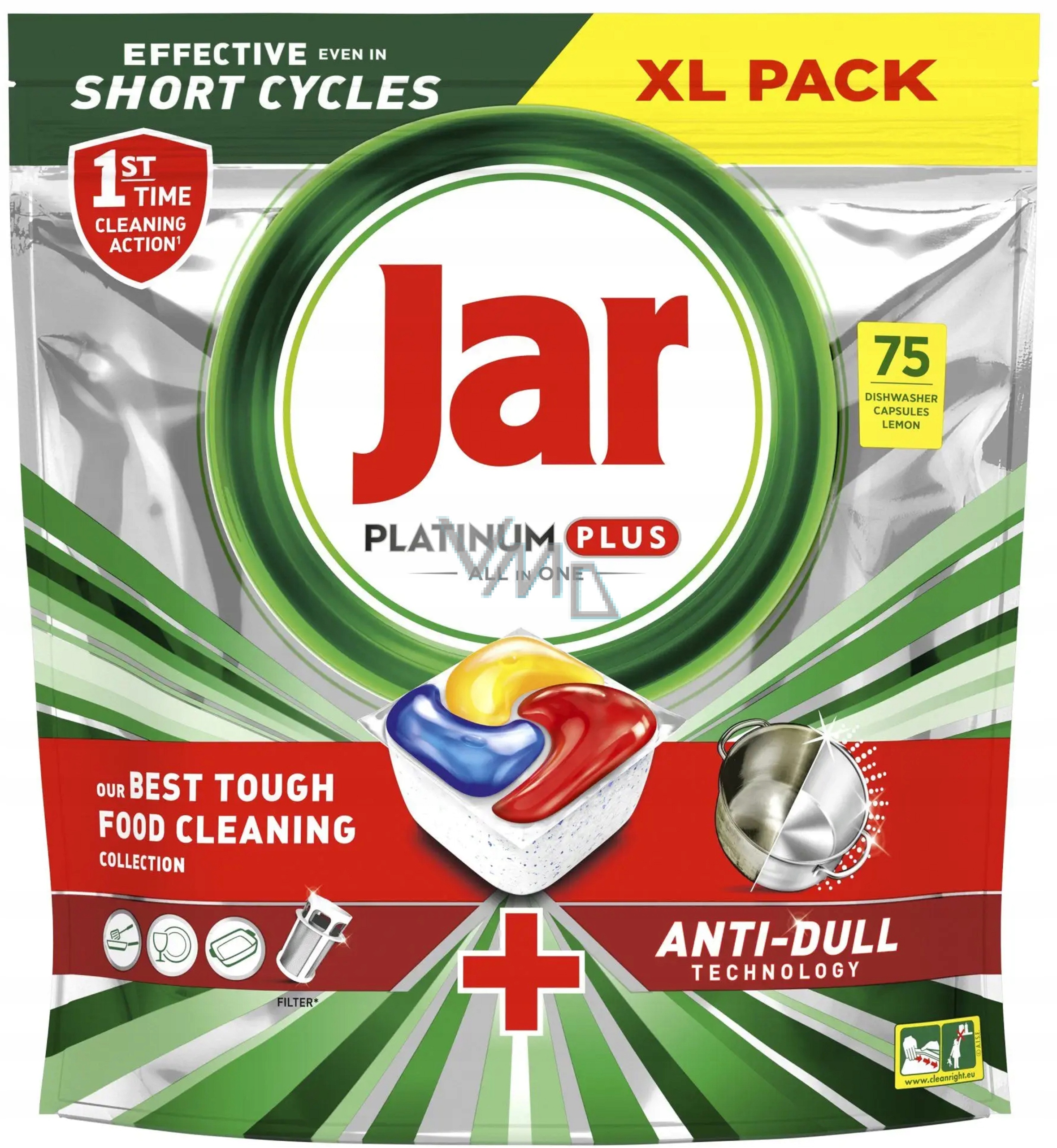 Levně Jar Platinum Plus kapsle do myčky nádobí 75 kusů