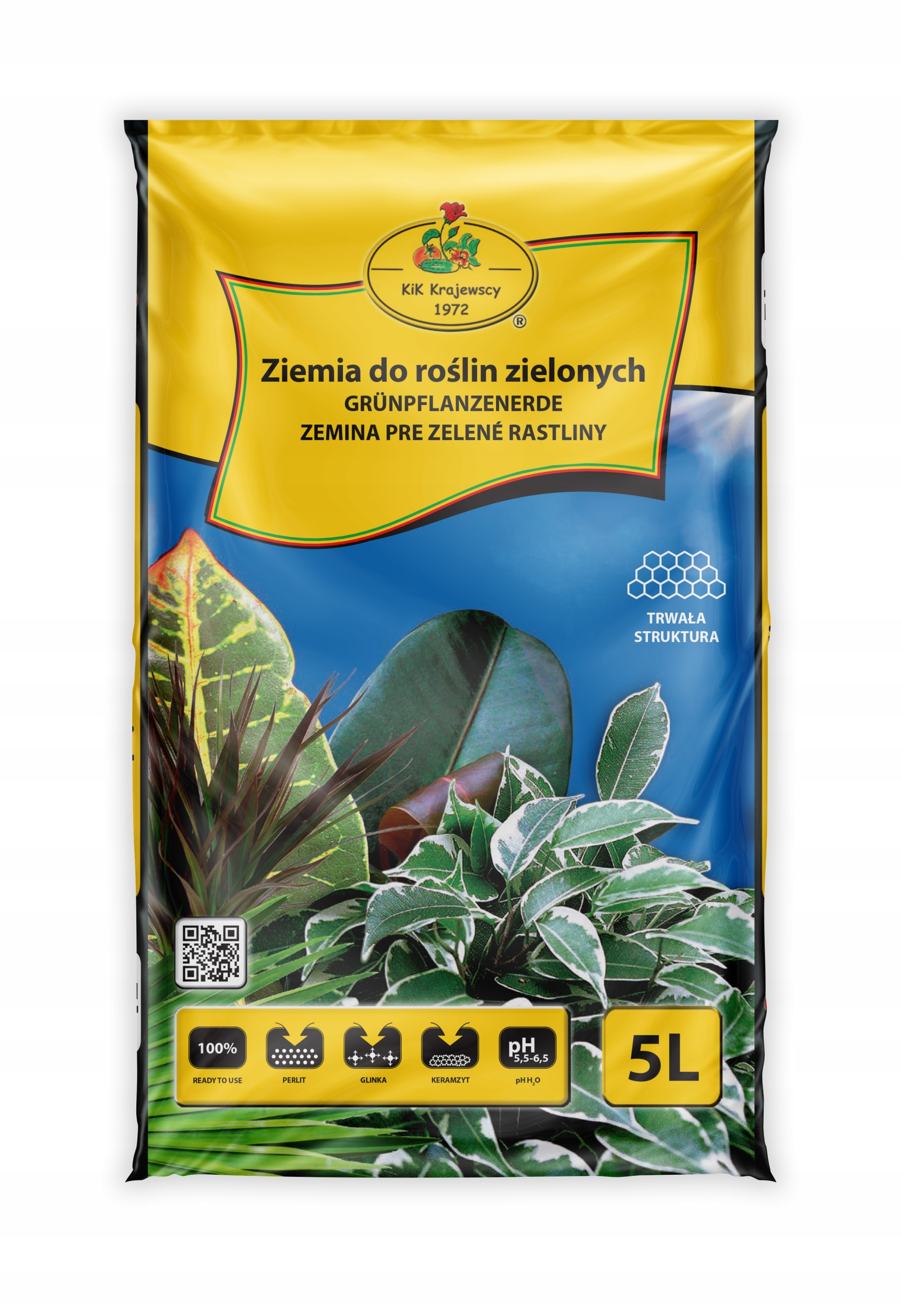 

Ziemia do roślin zielonych, domowych 5L