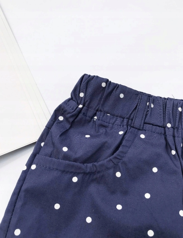 SHEIN SPODENKI DZIECIĘCE GRANATOWE GROSZKI 92 Rozmiar 92