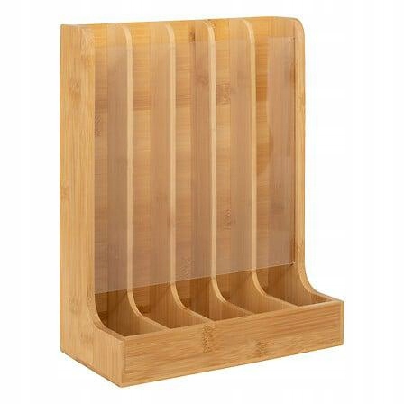 Levně Stojan na kapsle, bambusový, pro 70 kusů