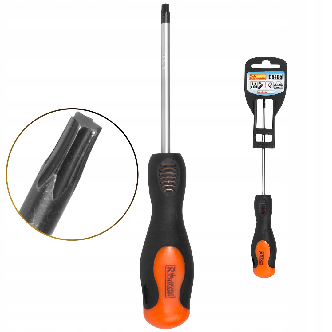 WKRĘTAK ANTYPOŚLIZGOWY MAGNETYCZNY TORX T10 x 100 MM CR-MO RICHMANN C5465