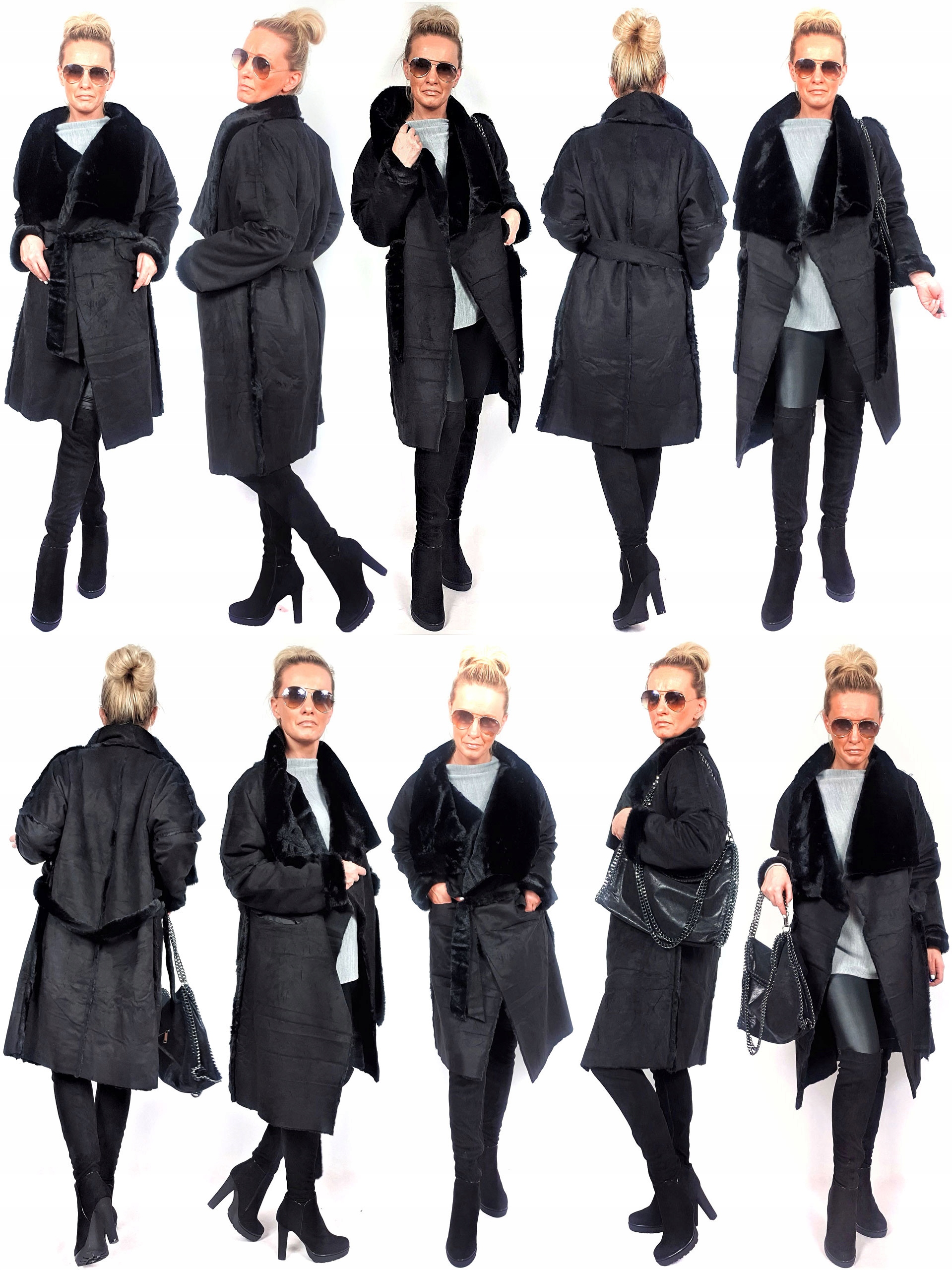 

Płaszczyk Futerko Eko Kożuch Zimowy Futro Luxury