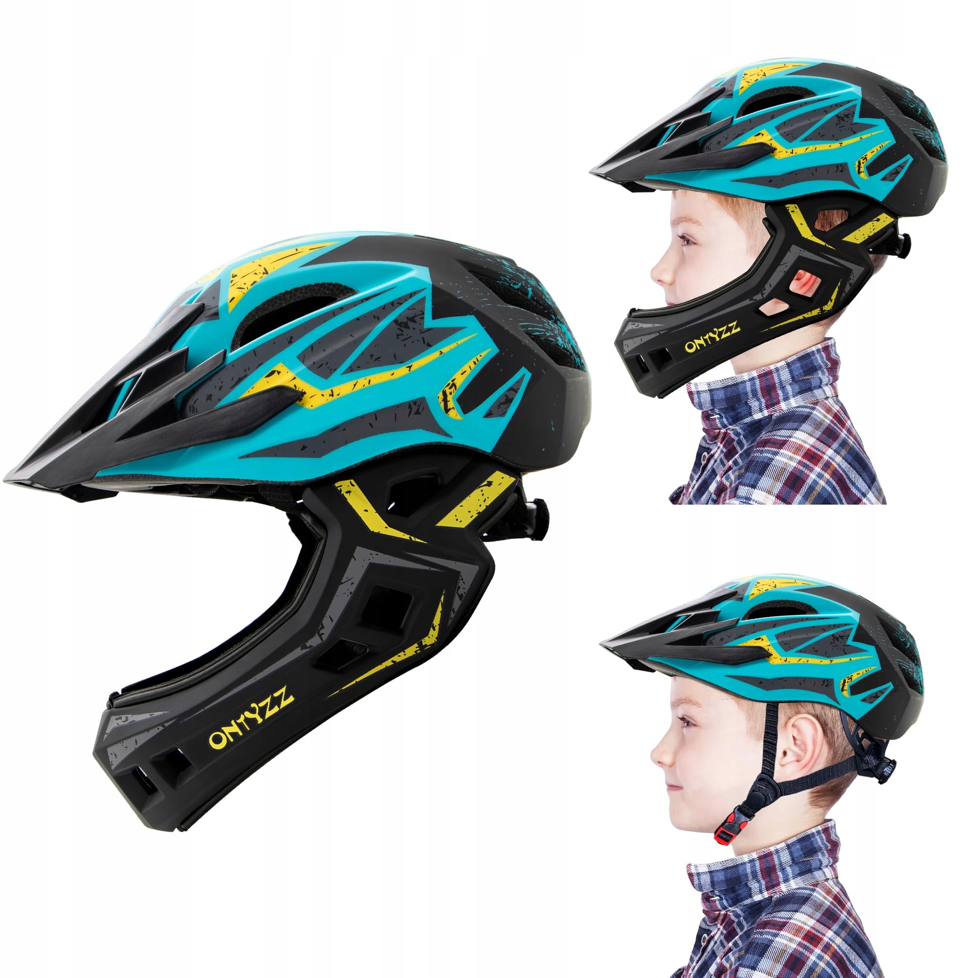 Dětská cyklistická přilba Ontyzz JC-012 Black Blue S 48-53 cm