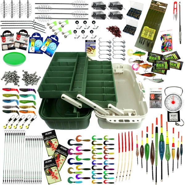 Rybářská Krabička jaxon 250 doplňků Jako Dárek
