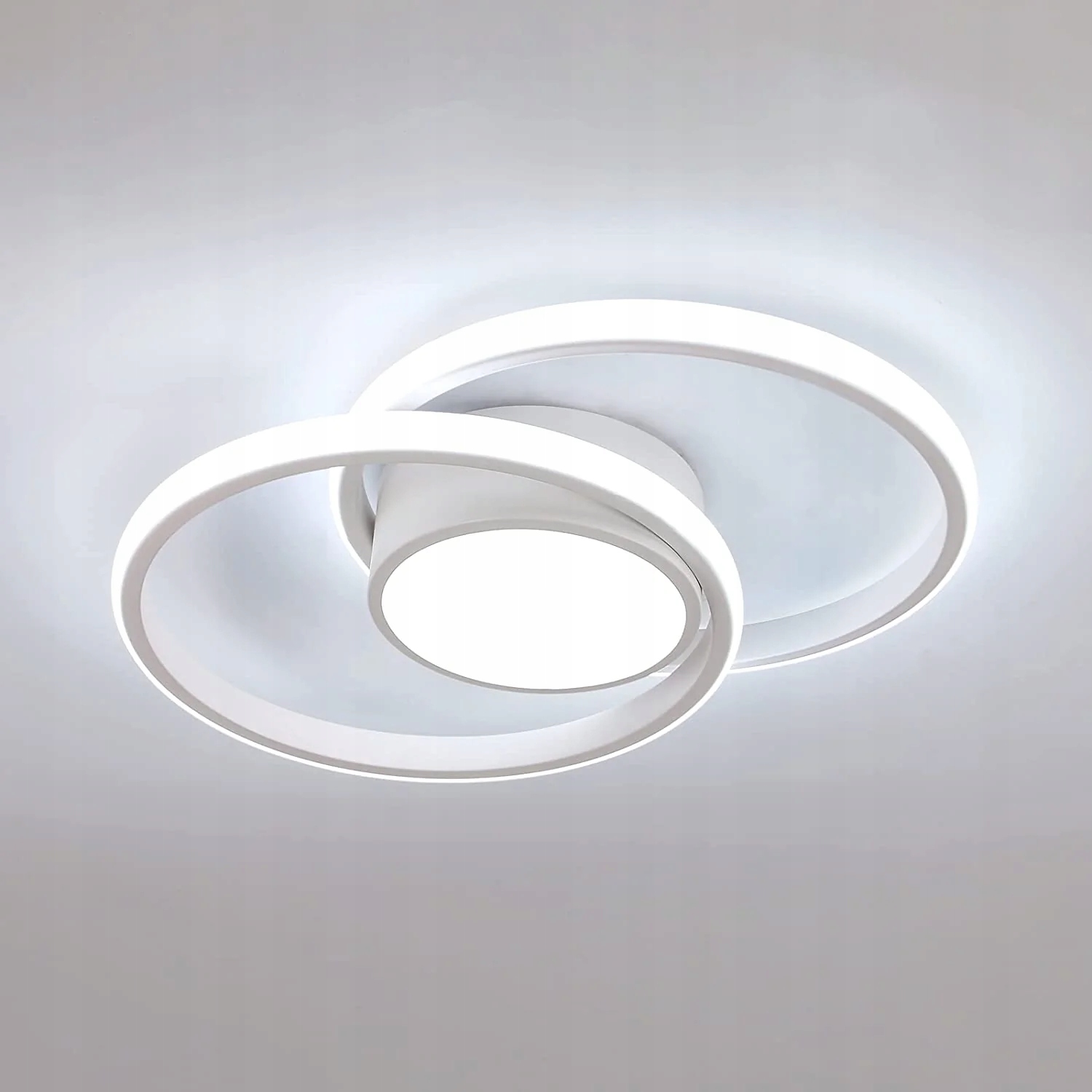 Stropní svítidlo bílé Led lustr závěsný moderní do obývacího pokoje 42W 6500K