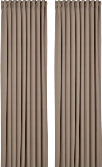 

Ikea Majgull zasłony zaciemniające 145x300 brązowe