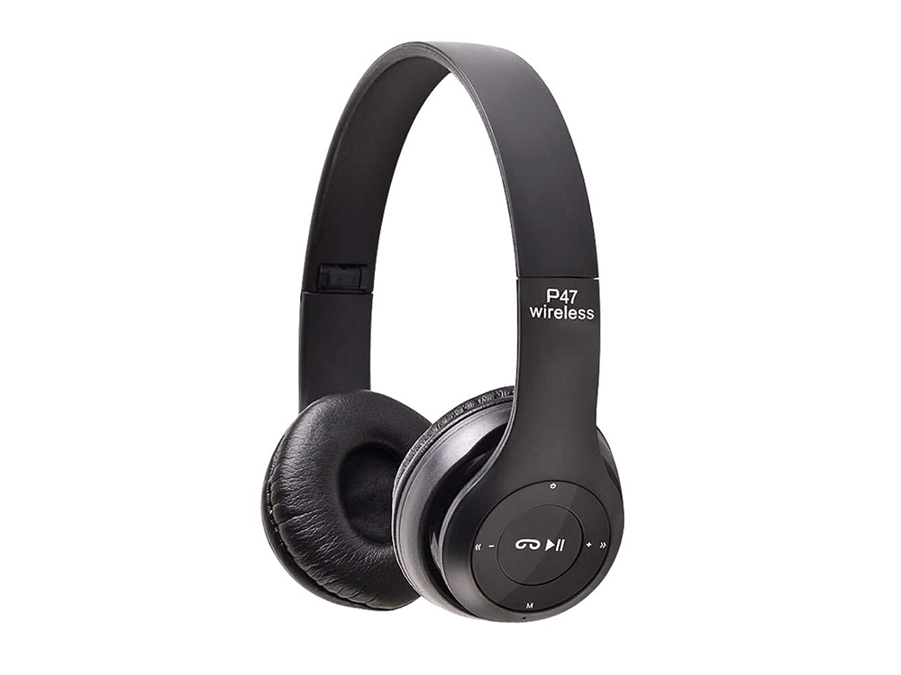 SŁUCHAWKI BEZPRZEWODOWE P47 BLUETOOTH EDR MIKROFON MP3 PANEL STEROWANIA Model P47