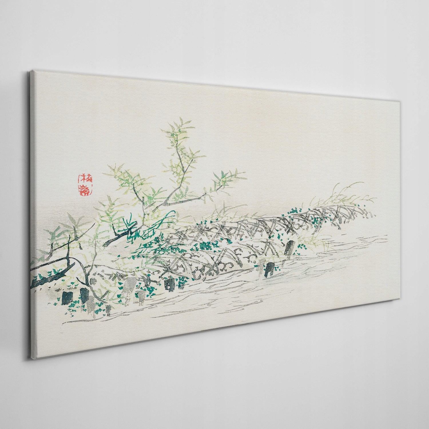 

Płótno foto obraz na ramie Krzewy w wodzie 120x60