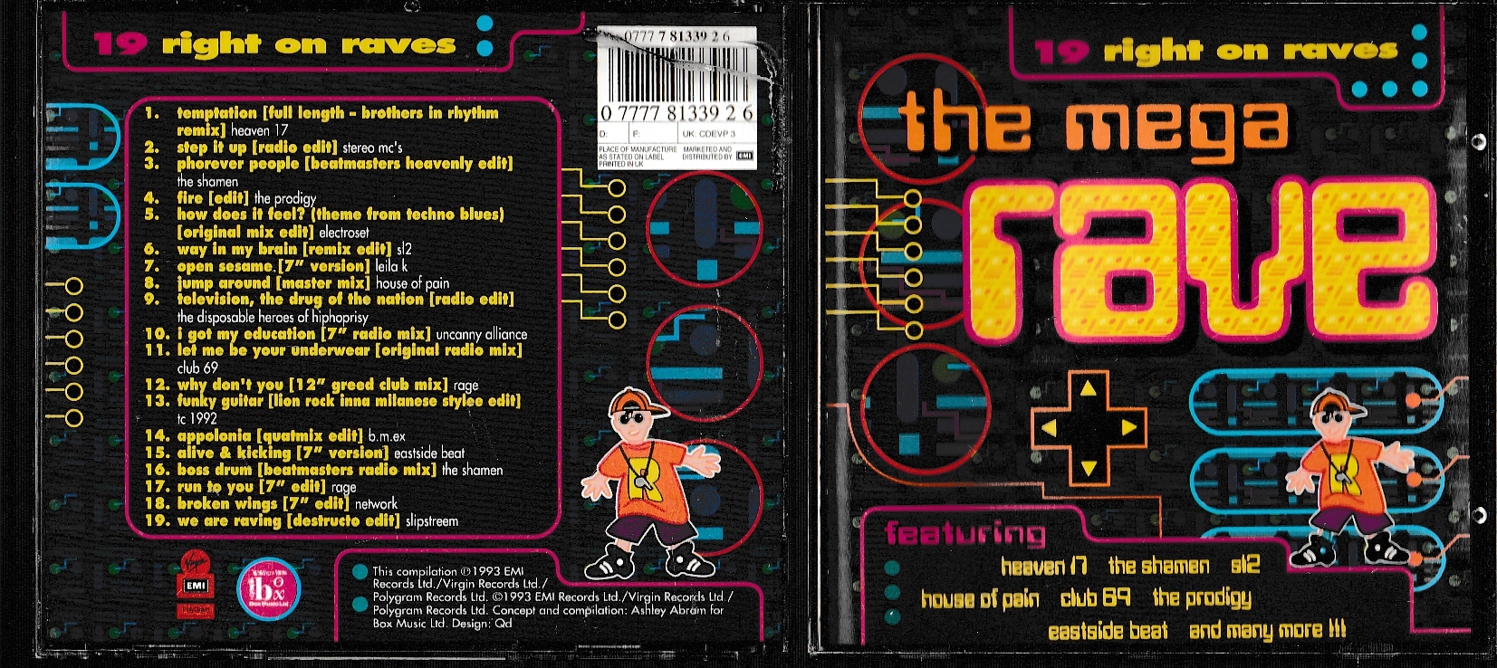 Płyta CD Various - The Mega Rave 1993 ...