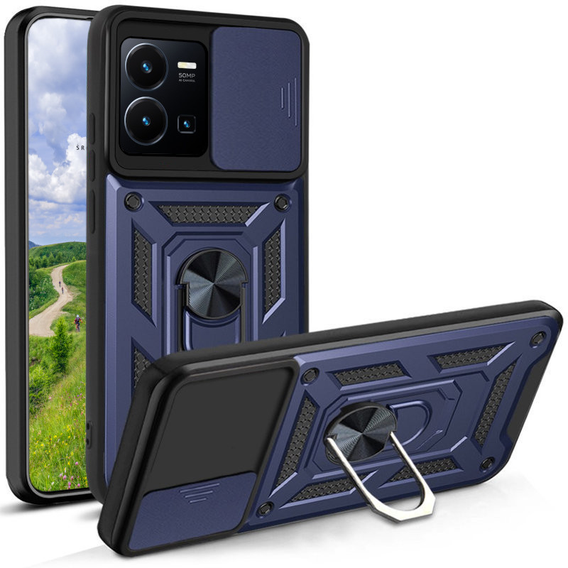 

Etui do Vivo Y22s Y35 Pancerne Camshield Szkło