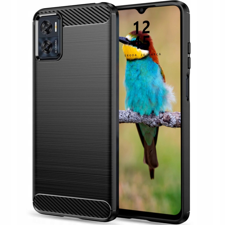 

Etui Pancerne Karbon Do Motorola E22 E22I Szkło