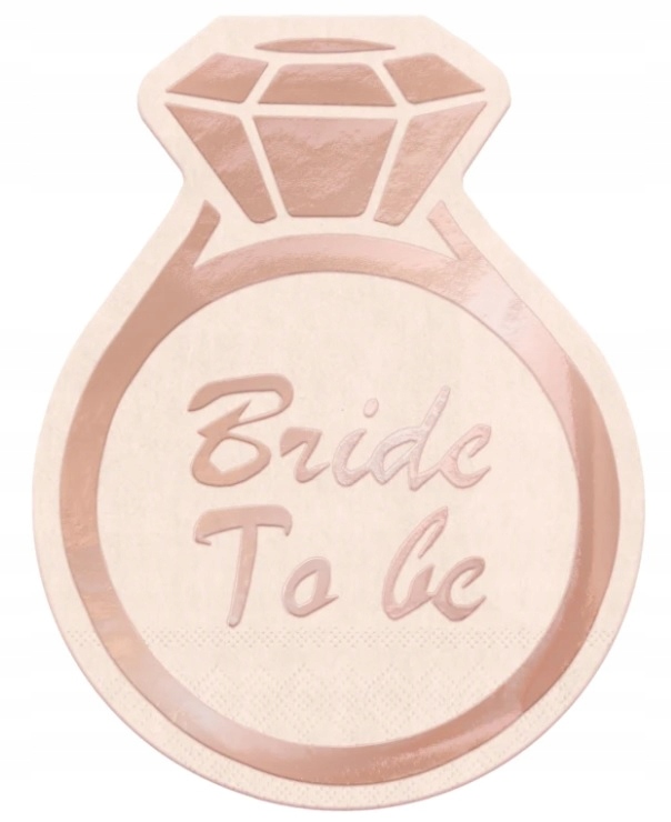 

Serwetki Bride To Be Różowe Rose Gold 10 szt.