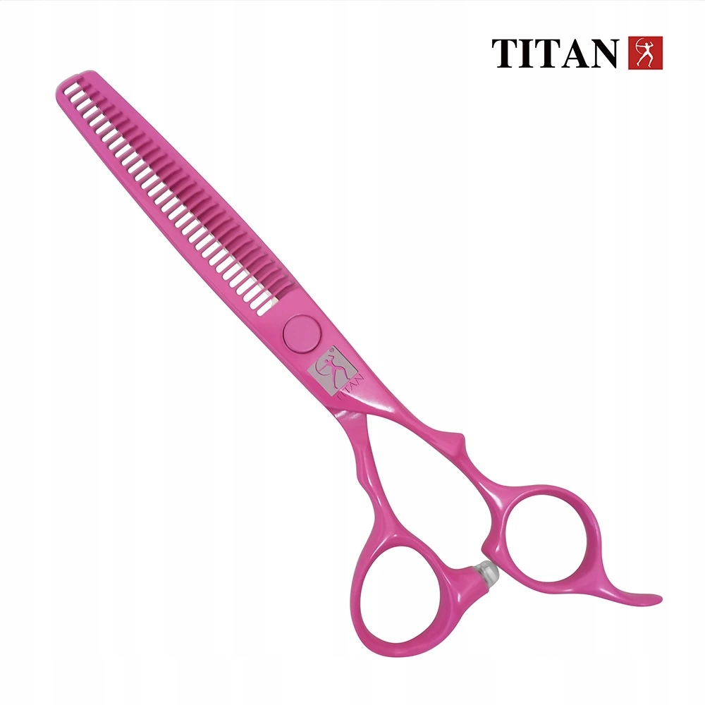 Kadeřnické trimovací nůžky 6" Titan VG10 Professional, růžové