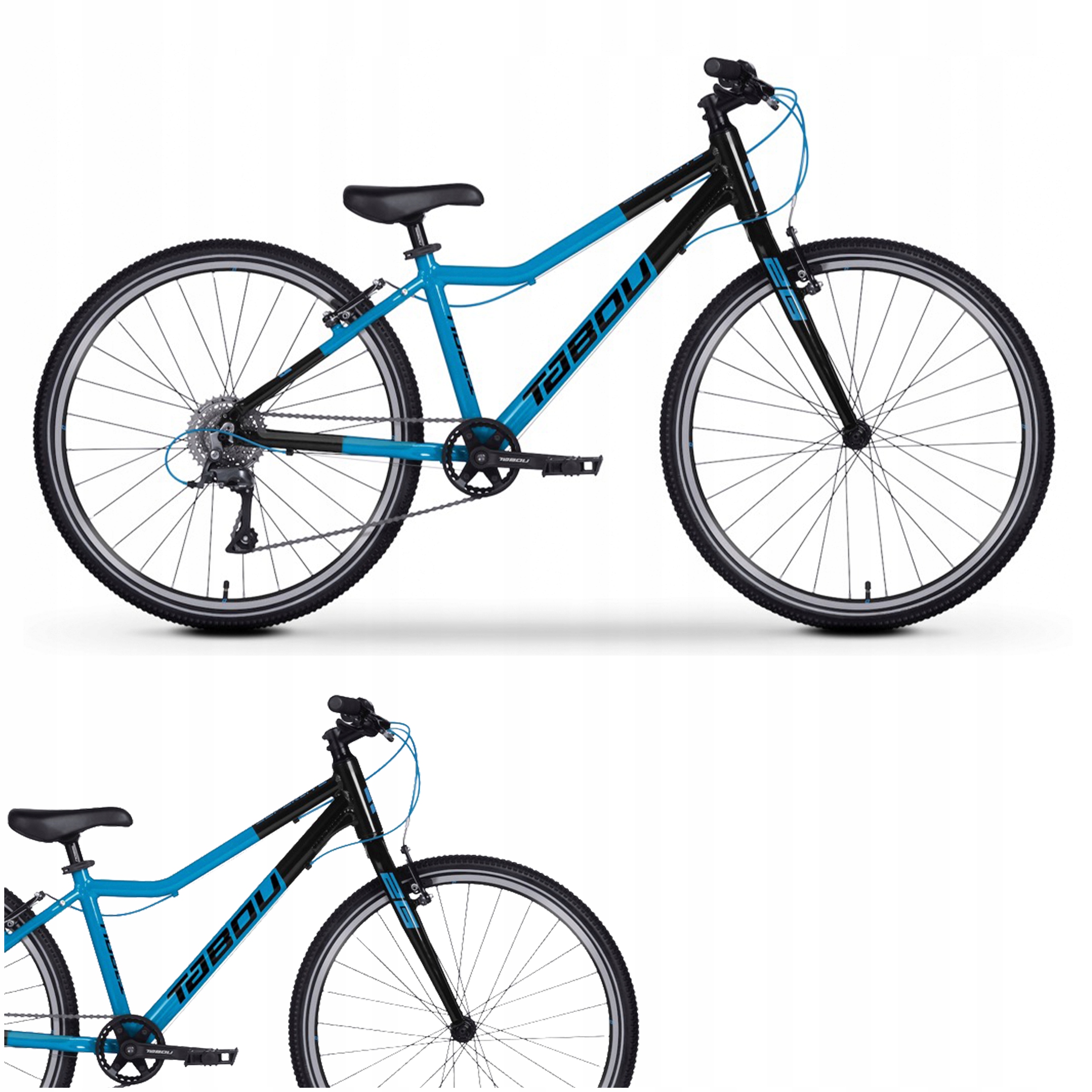 Rower Mtb Górski Rama One Size Koło 26 Cali 8 Biegów Shimano Młodzieżowy