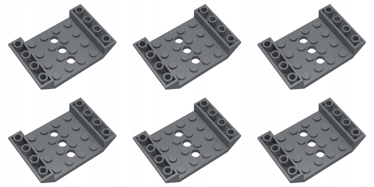 

Lego 60219 Skos 6x4 szary ciemny Nowy (25g) 6 szt.