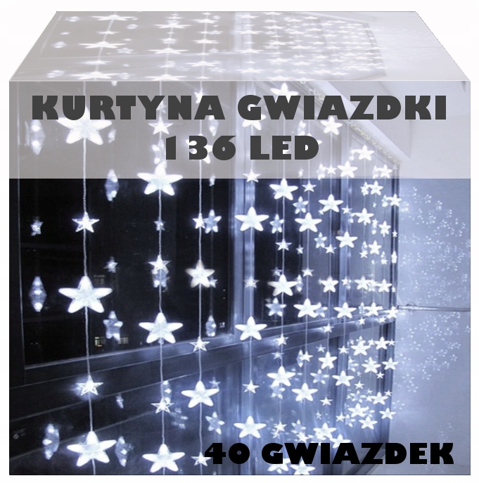 

Gwiazdy Wiszące Lampki Choinkowe Kurtyna Led Sople