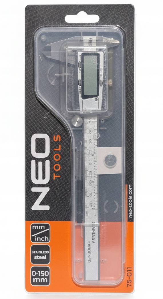 Elektronické digitální posuvné měřítko 150 mm nerezová ocel 75-011 Neo